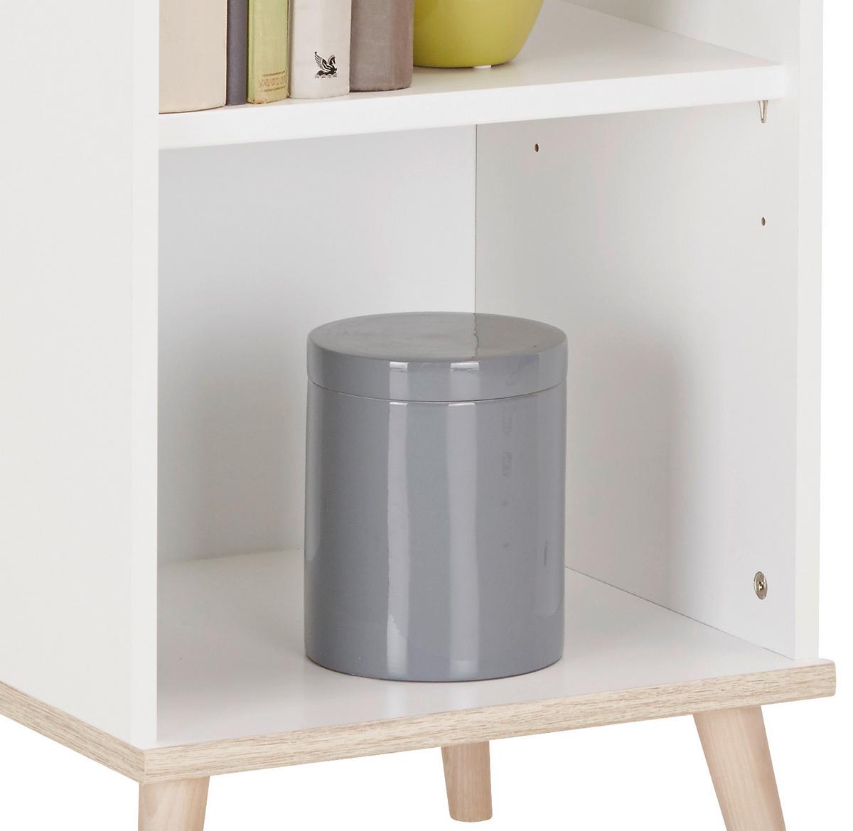 Polc Billund - fehér, Modern, faalapú anyag/fa (42/133/40cm) - MID.YOU