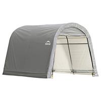 Zeltgarage Shed-In-A-Box 9m² Round Top - Grau, Basics, Kunststoff (300/240/300cm)