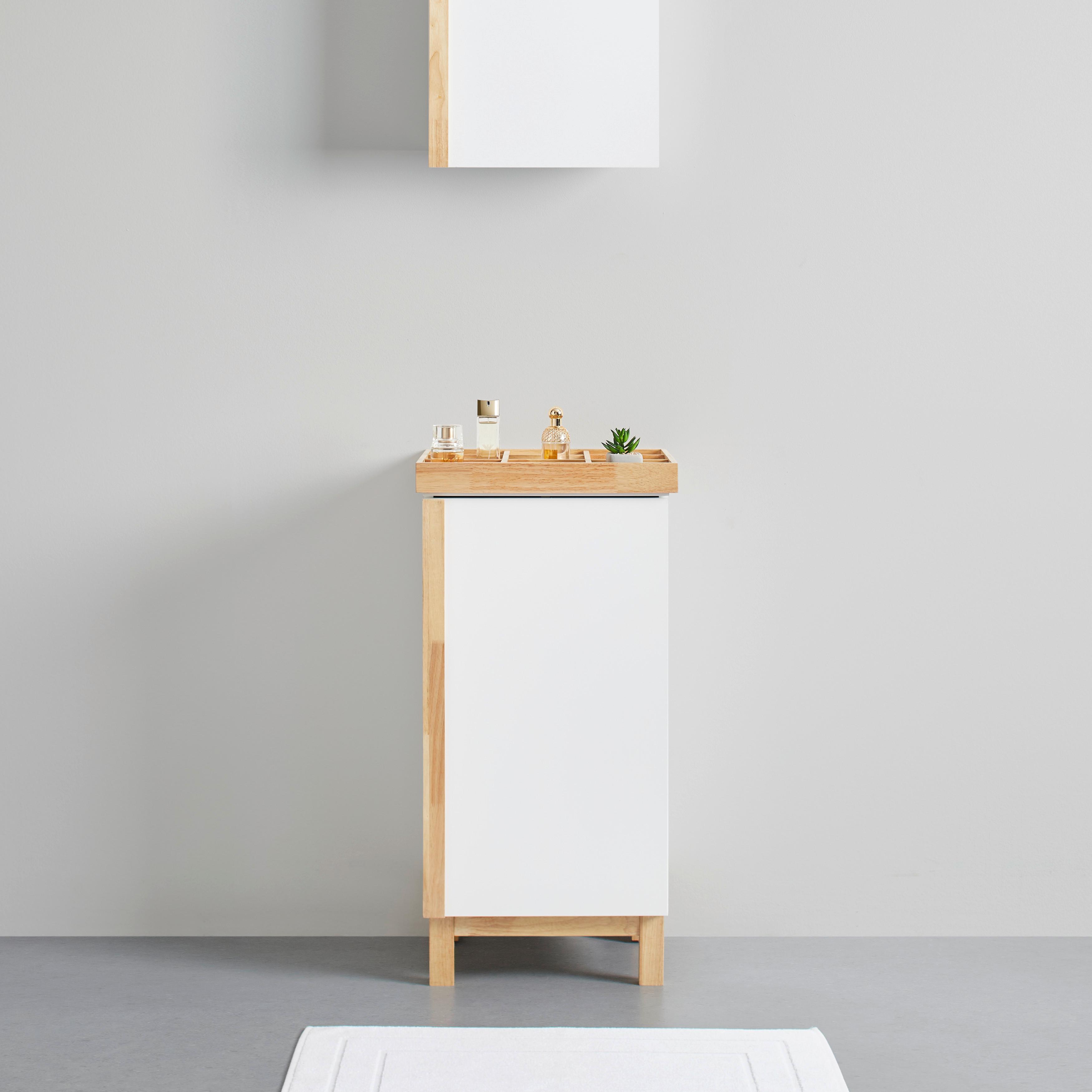 Spodná skrinka RICO - biela/prírodná farba, Modern, drevo (42/85/35cm) - Bessagi Home
