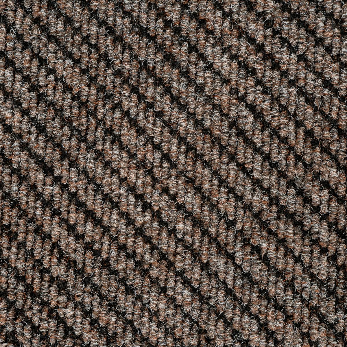 Teppichfliese Beige Centaur 50x50 cm Florhöhe 4 mm - Hellbraun/Schwarz, Basics, Textil (50/50cm)