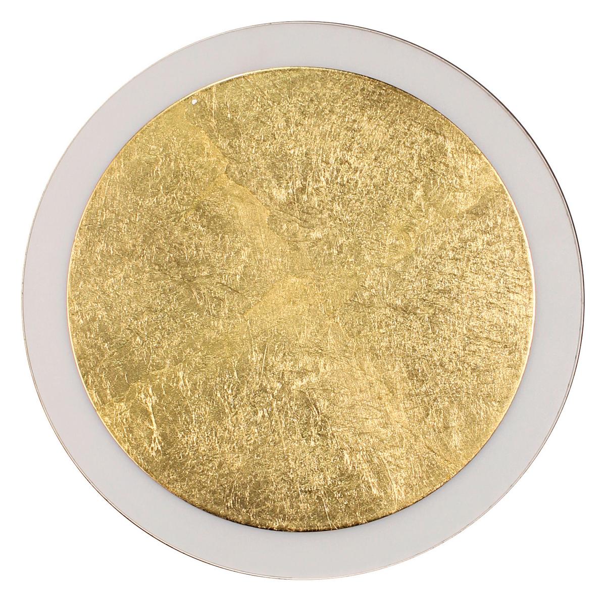 LED-Deckenleuchte Moon Ø 30 cm Mit 3 Helligkeitsstufen - Goldfarben/Schwarz, Design, Metall (30/4,1cm)