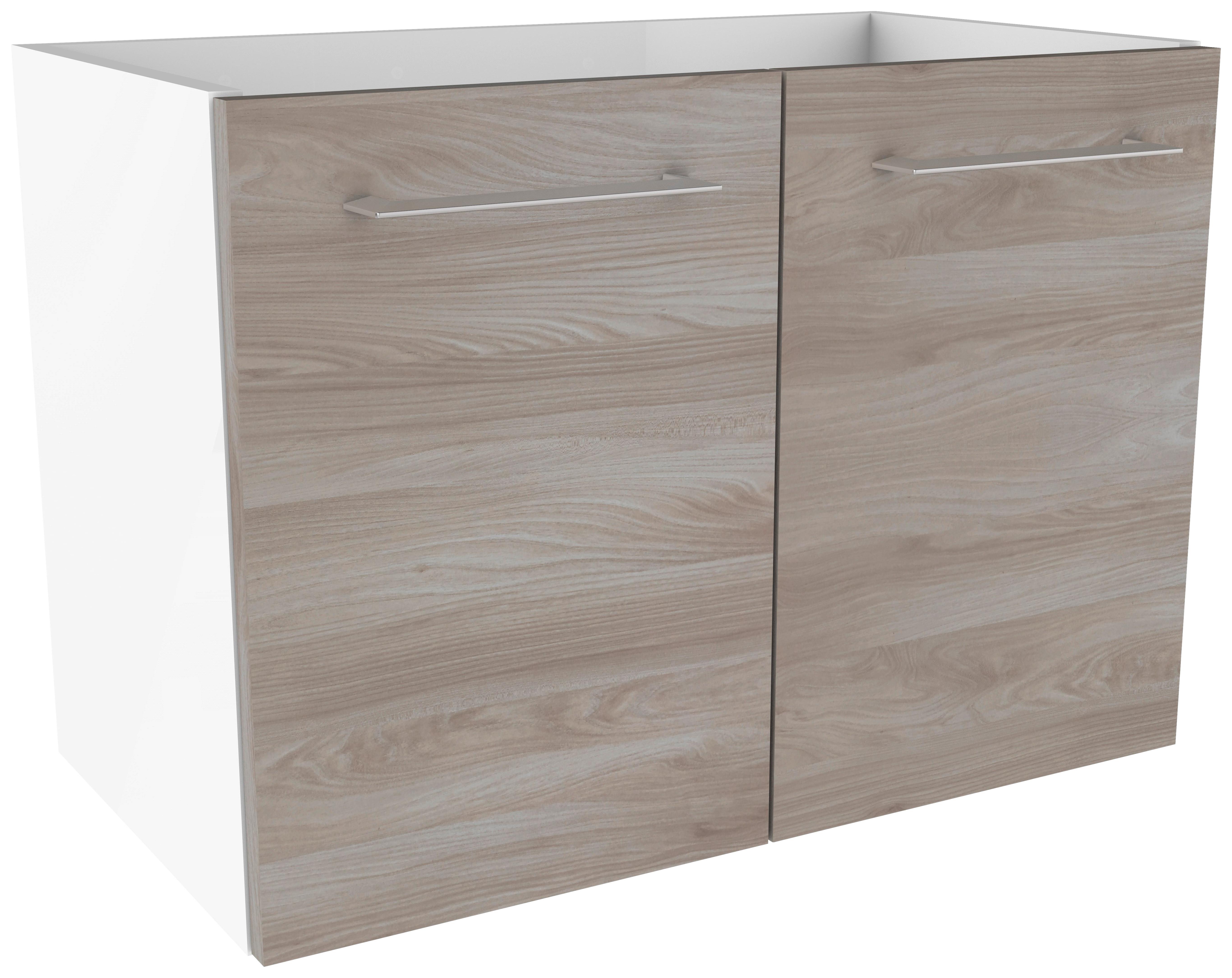 Waschtischunterschrank mit Türdämpfer Lima B: 60cm - Eschefarben/Weiß, MODERN, Holzwerkstoff (60/42/35cm) - MID.YOU