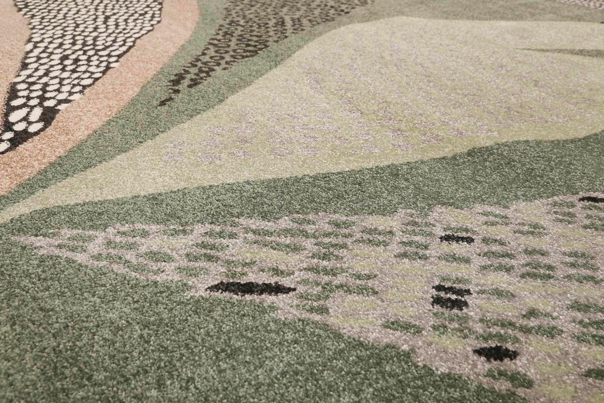 Webteppich Hazel - Grün, KONVENTIONELL, Textil (80/150cm) - Esprit