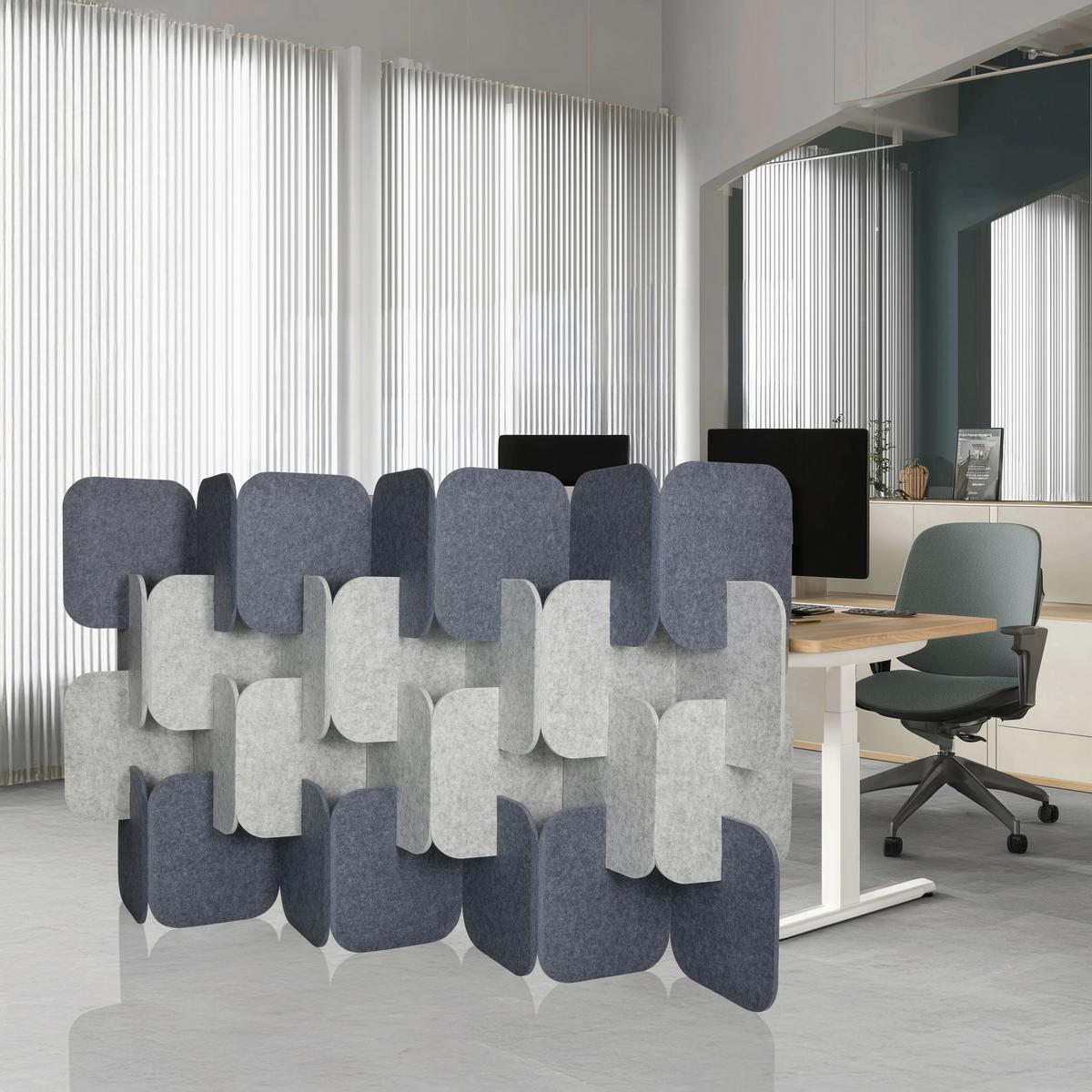 TRENNWAND Flexmiut Anthrazit B: 174cm - Anthrazit, MODERN, Textil (174/114/25cm) - MID.YOU