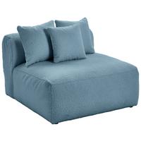 Modul Sofa Bloom 2er-Sofa B: 100 cm Blau - Blau, Trend, Textil (100/70/122cm) - Livetastic