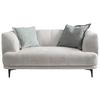 2-Sitzer-Sofa Lou Creme/Schwarz, 166 cm - Creme/Schwarz, Design, Textil (166/77/106cm) - MID.YOU