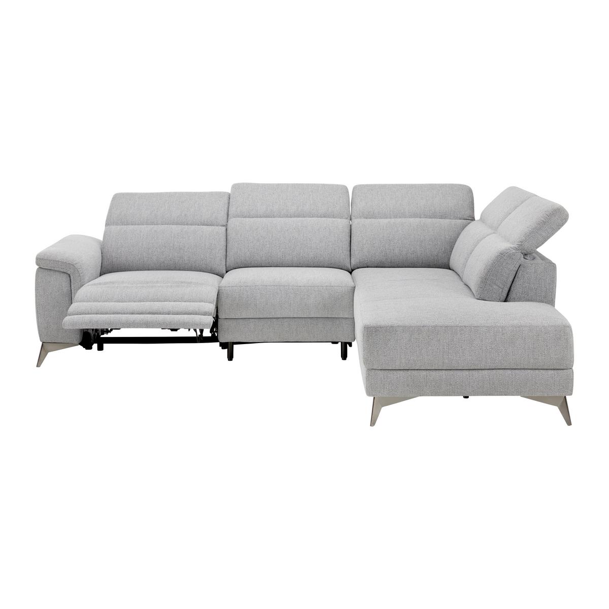 Sedací souprava Koln - šedá, Moderní, kov/textil (283/98/212cm) - Bessagi Home