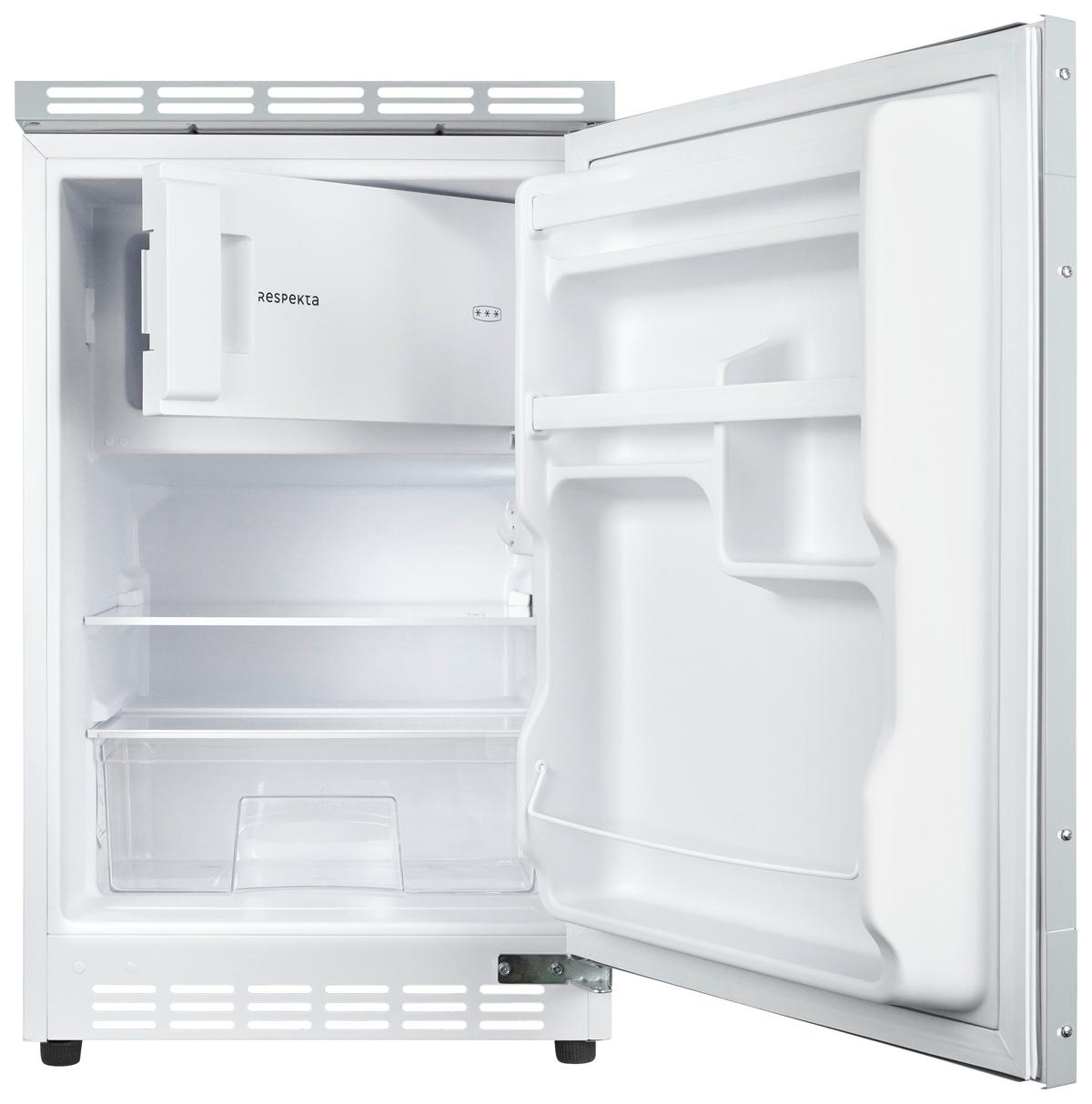 Kühlschrank Respekta Ilian Weiß B: 49,5 cm - Weiß, Basics, Glas/Metall (49,5/81,5/55cm) - Respekta