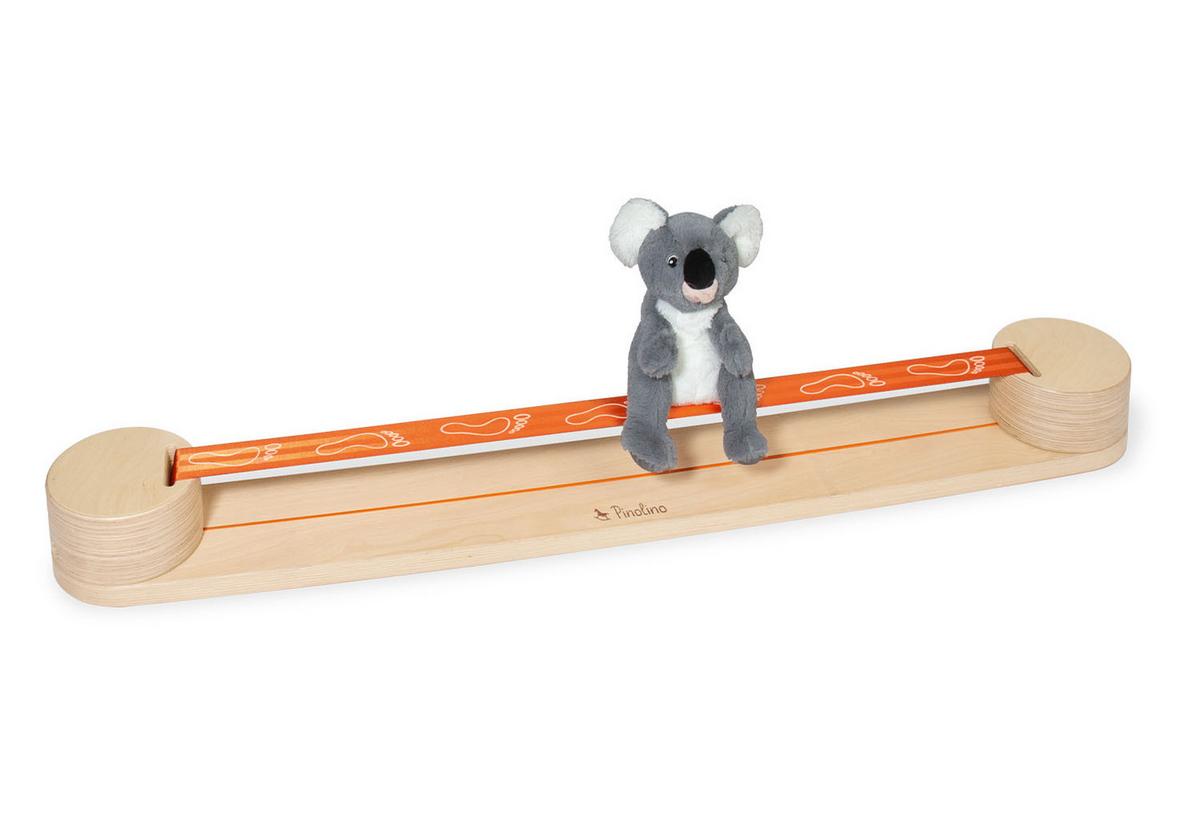 Slackline-Set Birke LxBxH: 115x15x11 cm - Naturfarben, Basics, Holz (115/15/11cm) - Pinolino