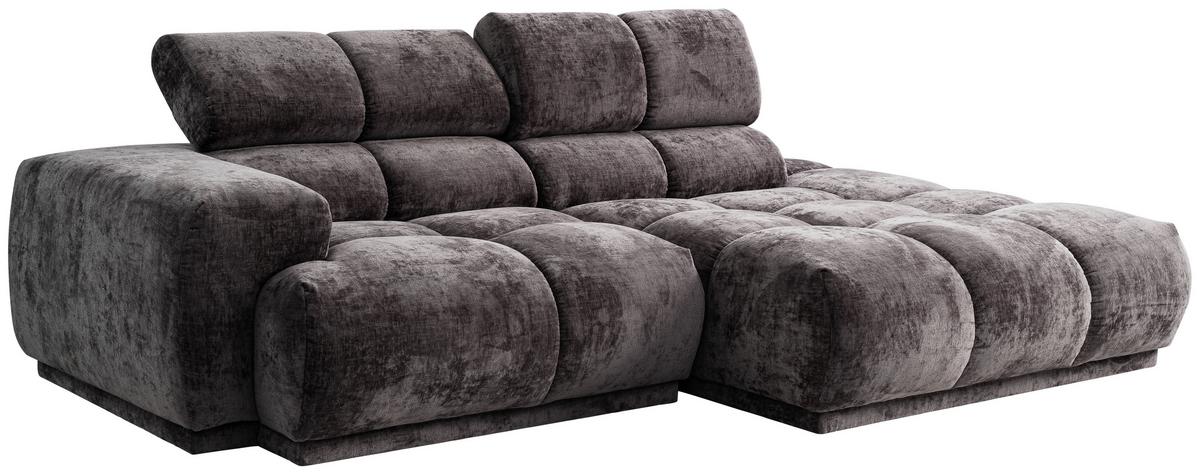 Ecksofa Chani Anthrazit, Schenkel: 239x150cm - Anthrazit, MODERN, Textil (239/150cm) - MID.YOU