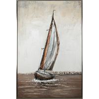 Obraz na plátne 80x120cm - viacfarebná/strieborná, Modern, kov/kompozitné drevo (80/120/3,8cm) - Mömax