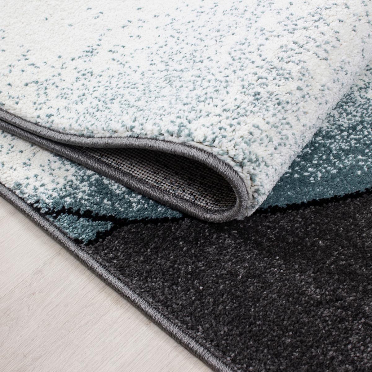 Kinderteppich Elefant Blau/Grau/Weiß Kids 80x150 cm - Blau/Weiß, Trend, Textil (80/150cm)