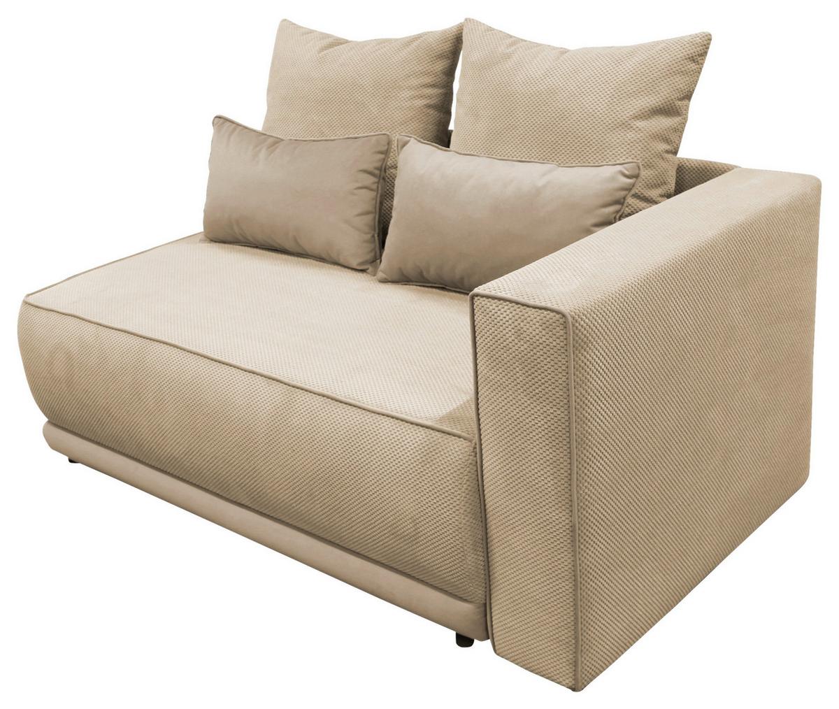 Récamiere Iga Re Creme B: 168 Cm - Creme/Rosa, Design, Textil (168/73/99cm) - MID.YOU