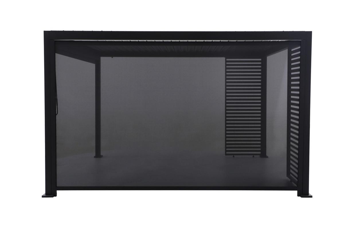 Kurbelrollo Für Pergola Origin Aluminium Bxh: Ca. 371x231,5cm - Anthrazit, Basics, Metall (371/231,5/9cm) - Gardenson