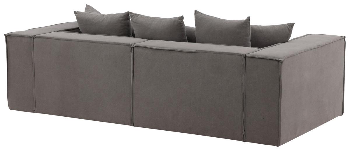 2-Sitzer-Sofa Gillholmen - Schwarz/Grau, Design, Kunststoff/Textil (232/80/116cm) - Livetastic