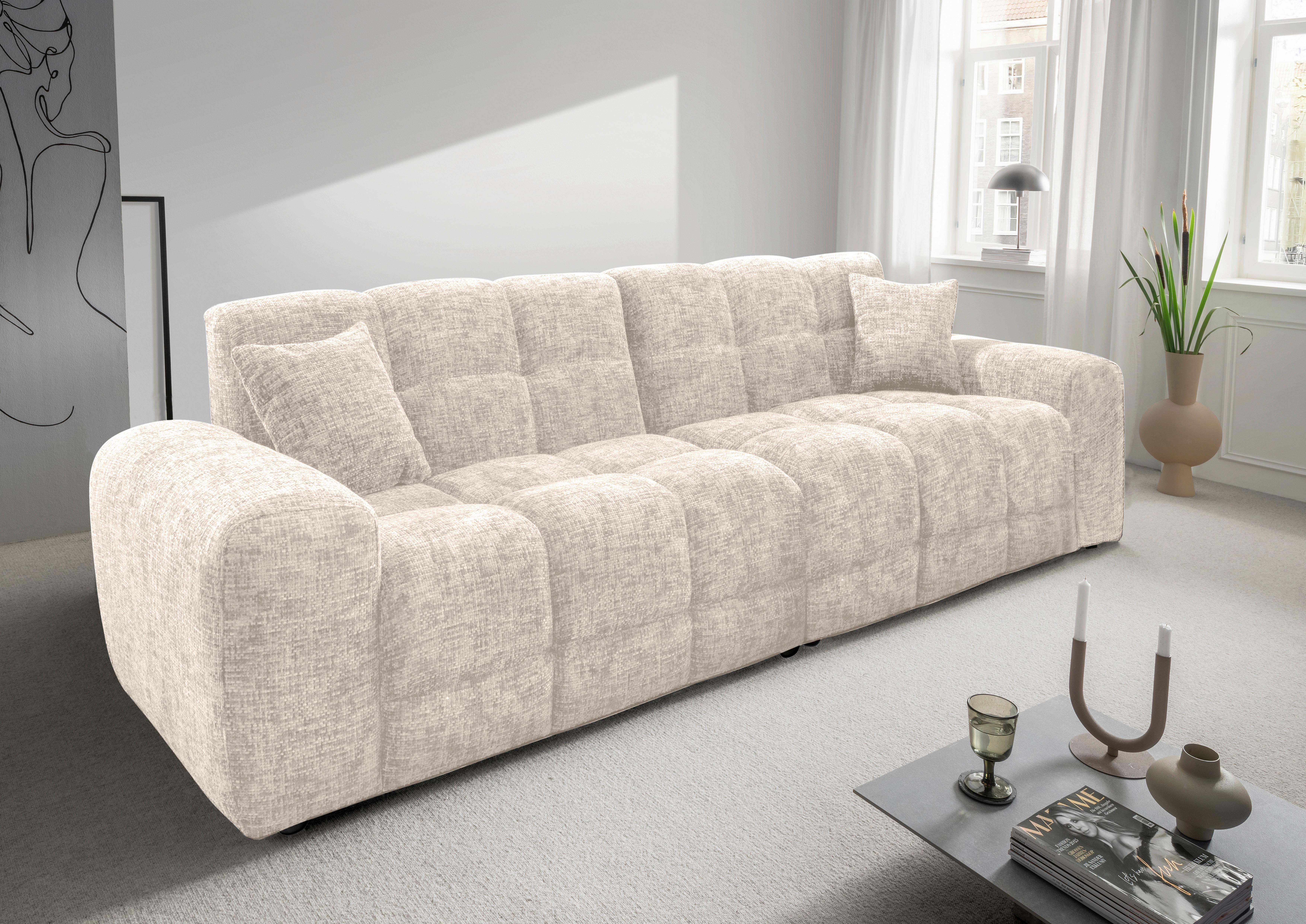 Viersitzer-Sofa Bosco, Creme B: 300 cm