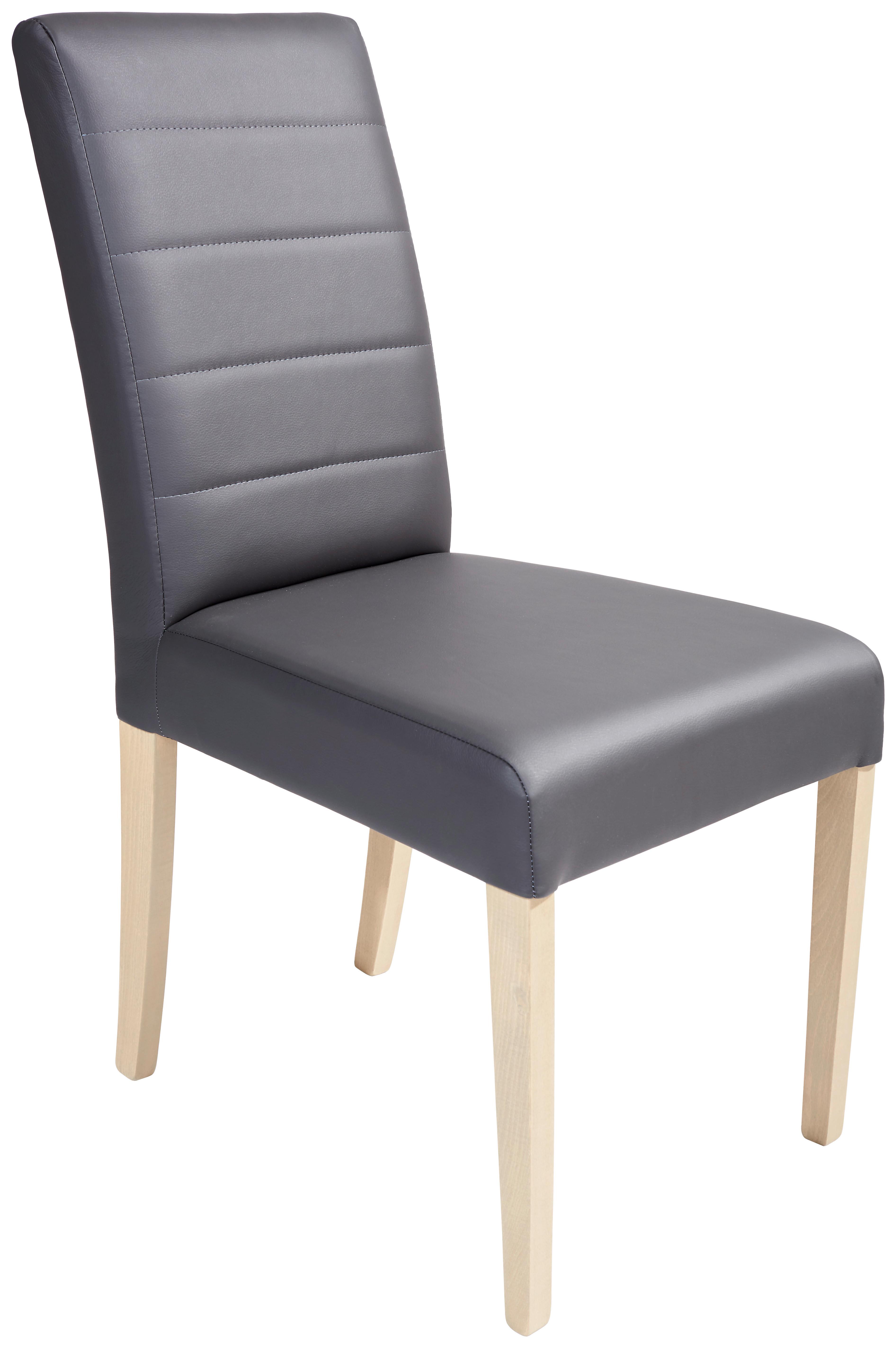 Židle Markus 1+1 Zdarma (1*kus=2 Produkty) - šedá, Konvenční, dřevo/plast (43,5/91/56,5cm)