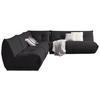 Ecksofa Giselle Schwarz S: 315x285 Cm - Schwarz, Trend, Textil (315/285cm) - Livetastic