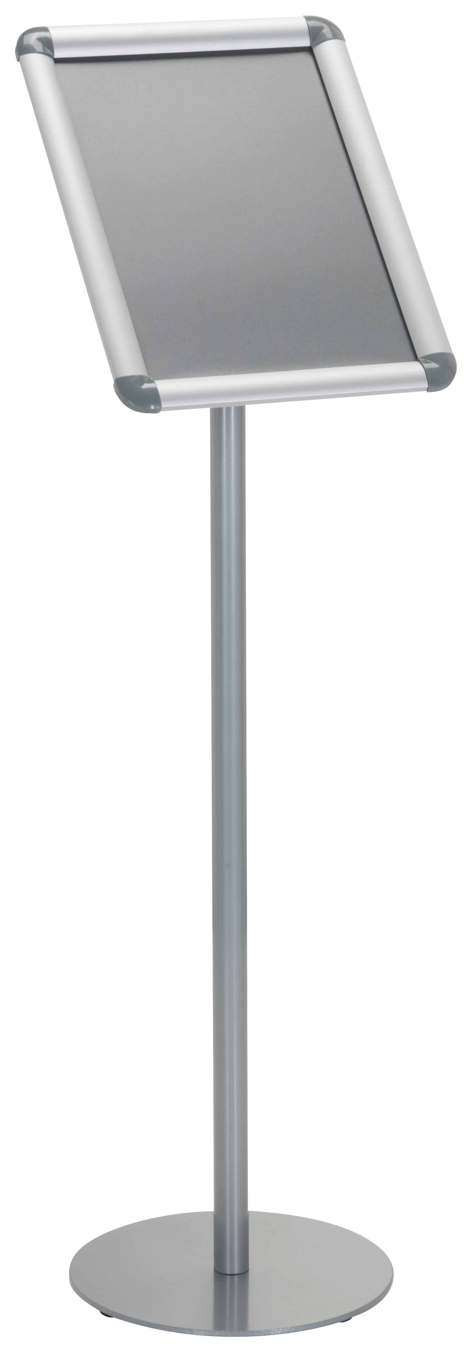 Plakatständer Agenda I - Silberfarben, Basics, Metall (24/89,5/26cm) - MID.YOU