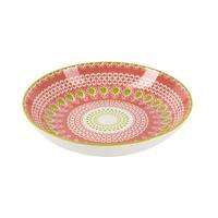 Hluboký talíř Maja, Ø: 21cm - zelená/červená, Lifestyle, keramika (21/4cm) - Modern Living