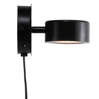 Wandleuchte Clyde Schwarz D: 10 Cm - Schwarz, Design, Metall (10/10cm) - Nordlux