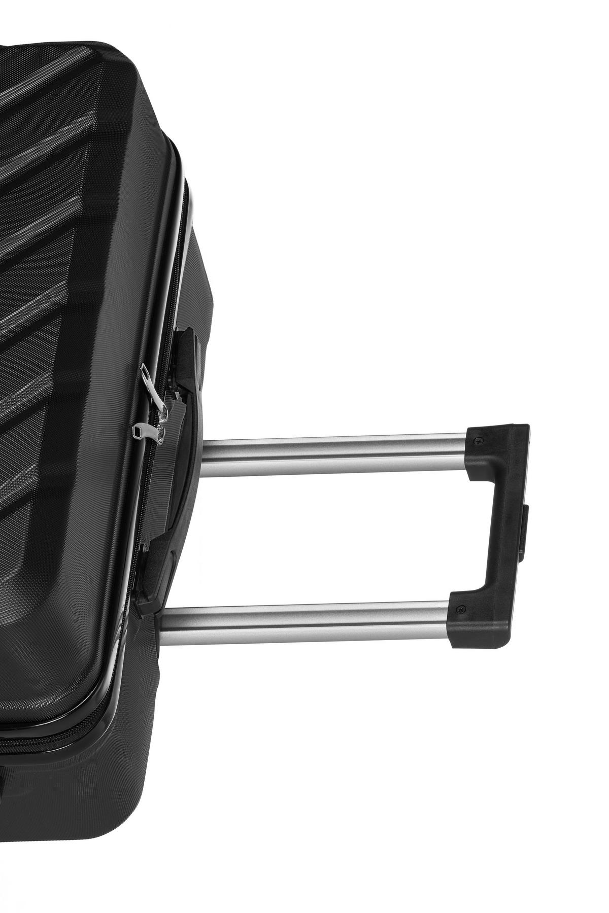 Reisekofferset Bruce - Schwarz, KONVENTIONELL, Kunststoff/Textil - Ondega