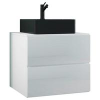Waschtischkombi Lendas Bl S - Schwarz/Weiß, MODERN, Keramik/Holzwerkstoff (61cm) - MID.YOU