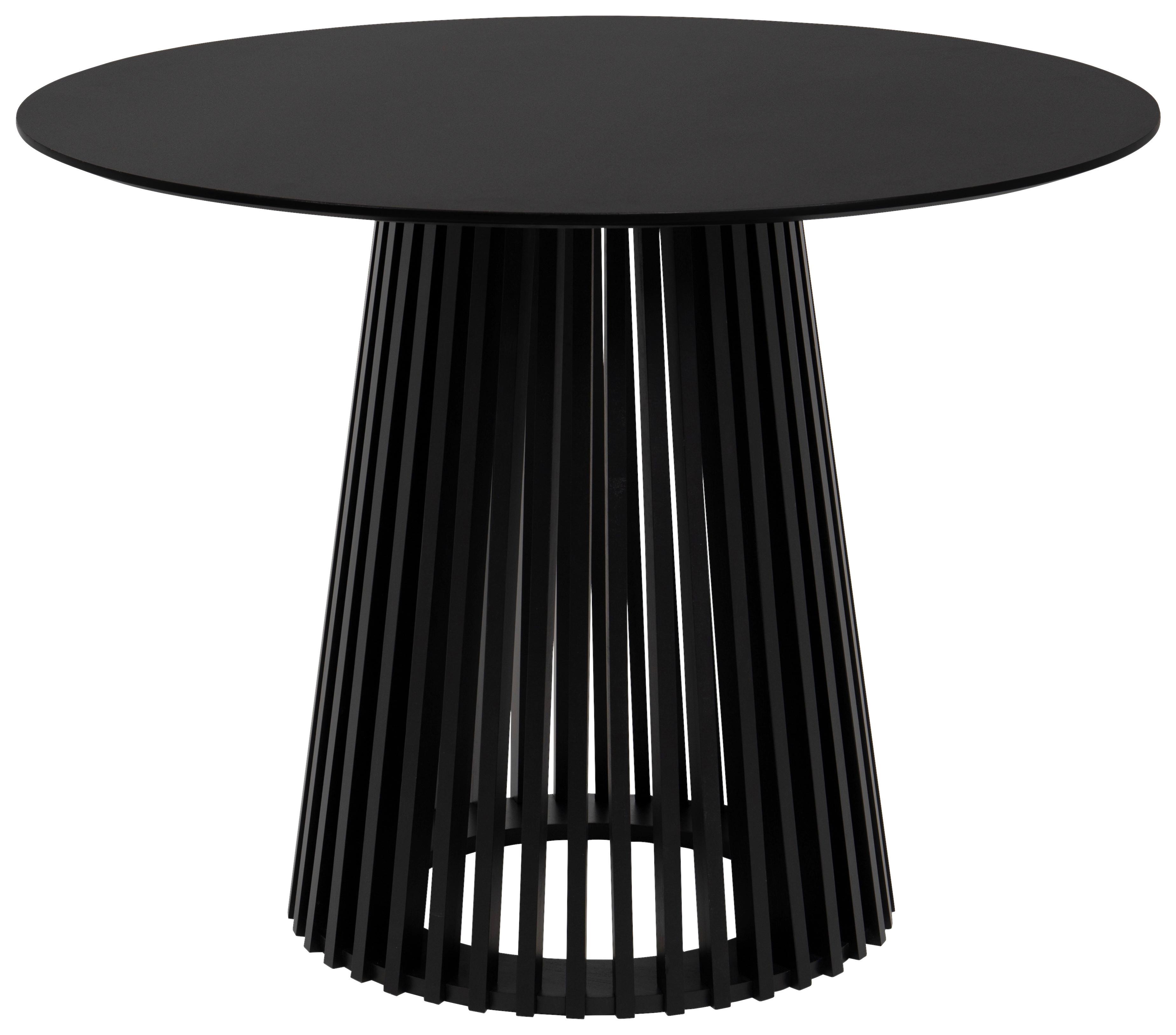 Esstisch Garle 81a Mdf Schwarz, B: 100cm - Schwarz, Basics, Holzwerkstoff (100/75/100cm)