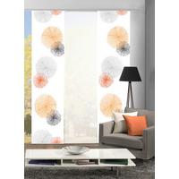 Flächenvorhang 3-Tlg. Rawlins B: 60 cm, Orange/Grau - Orange, Basics, Textil (60/245cm)