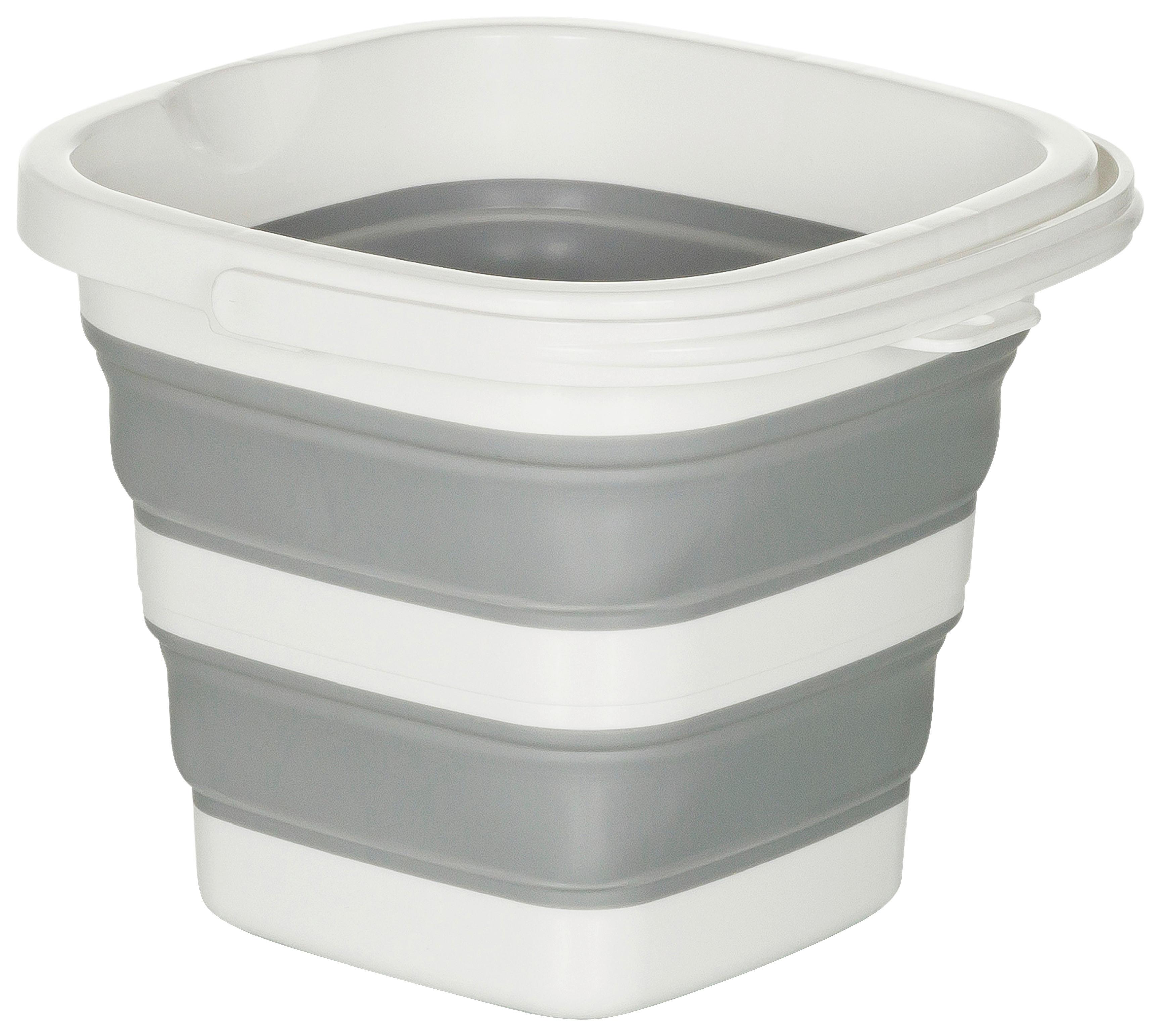 EIMER CLEAN SILE - Weiß/Grau, Basics, Kunststoff (23/20/23cm) - MID.YOU