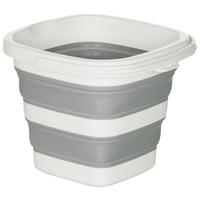 Eimer Clean Sile - Weiß/Grau, Basics, Kunststoff (23/20/23cm) - MID.YOU