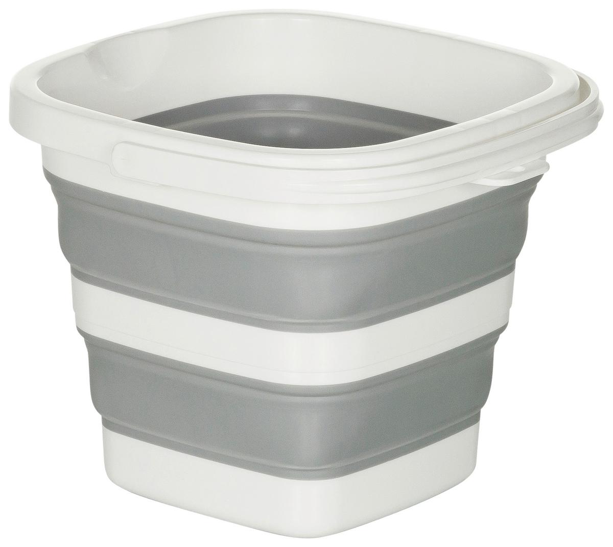 Eimer Clean Sile - Weiß/Grau, Basics, Kunststoff (23/20/23cm) - MID.YOU