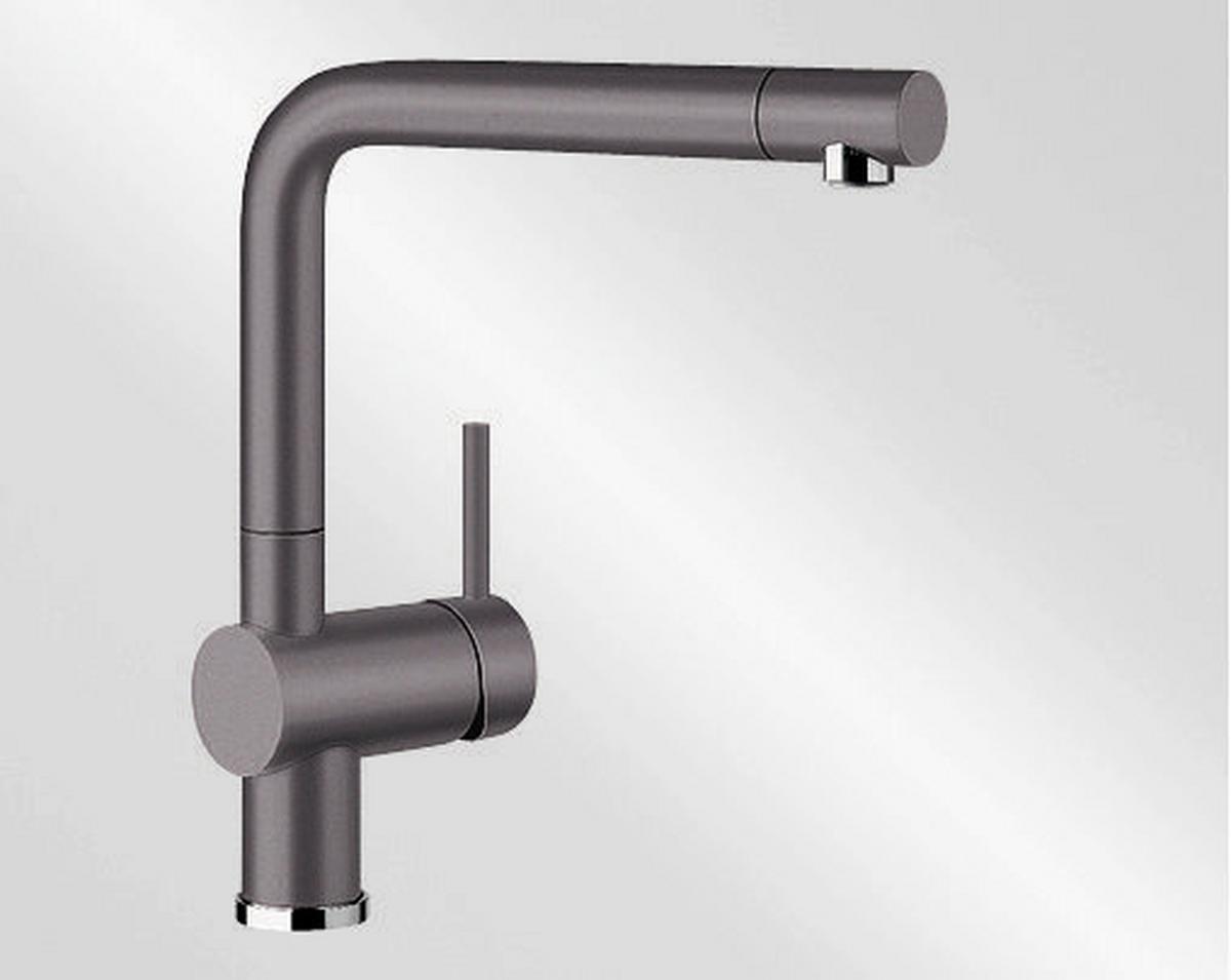 Küchenarmatur Blanco Linus Grau Schwenkbar, Hochdruck - Grau, Metall (28,4cm)