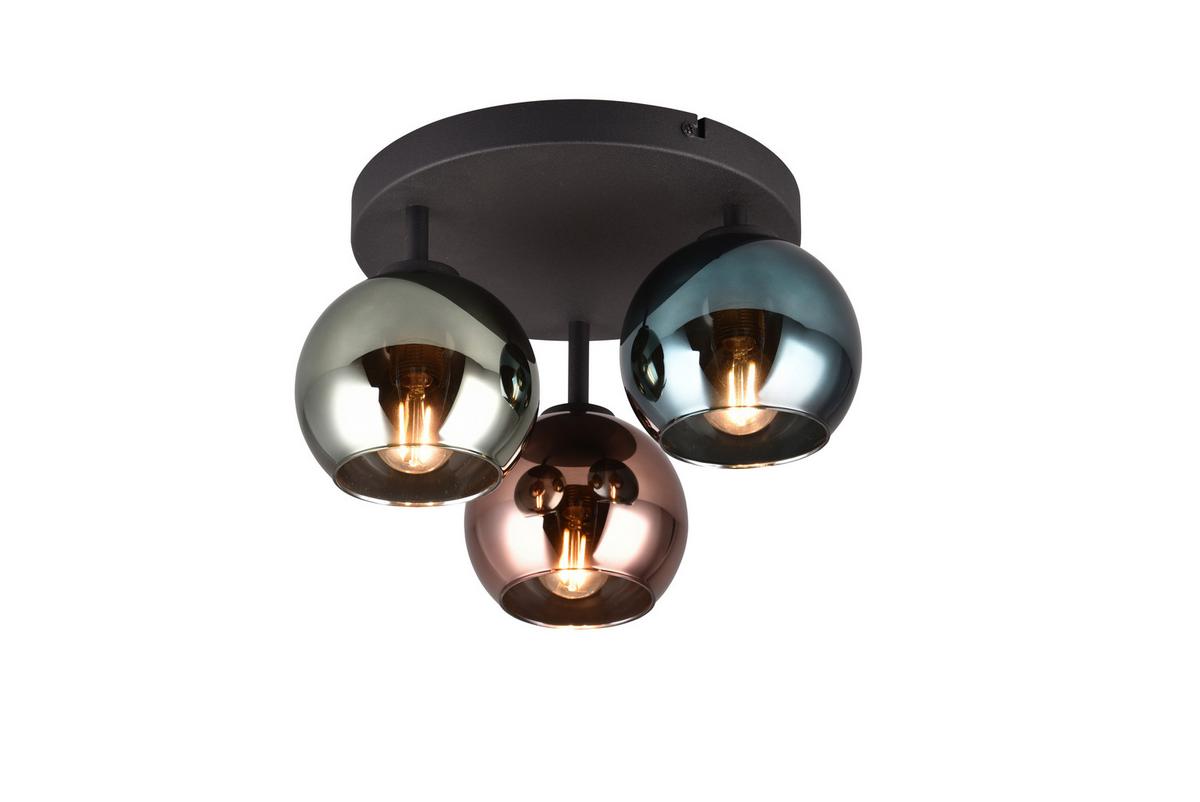 Deckenleuchte R61303017 Sheldon - Blau/Multicolor, Design, Glas/Metall (33/20cm)