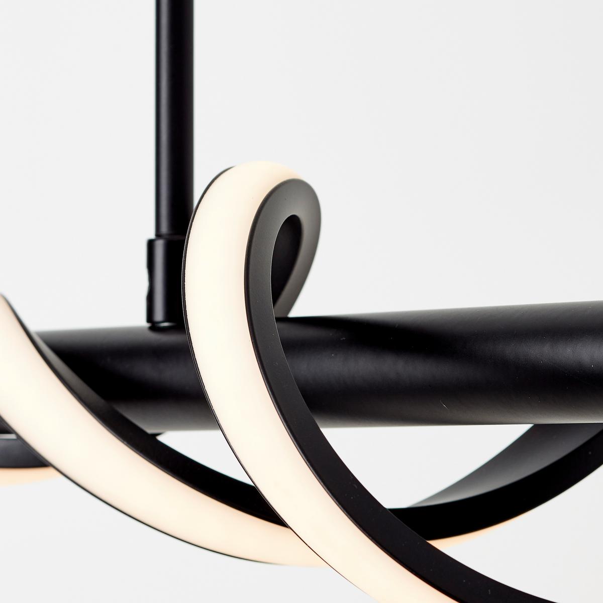 LED-PENDELLEUCHTE G99819/06 AMALIE - Schwarz, Design, Kunststoff/Metall (18/95,5/150cm) - Brilliant