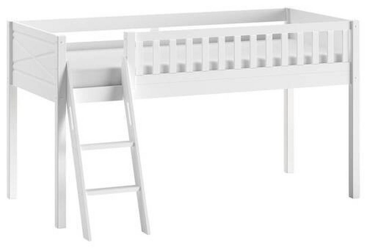 Spielbett Scott - Weiß/Naturfarben, ROMANTIK / LANDHAUS, Holz (90/200cm) - MID.YOU