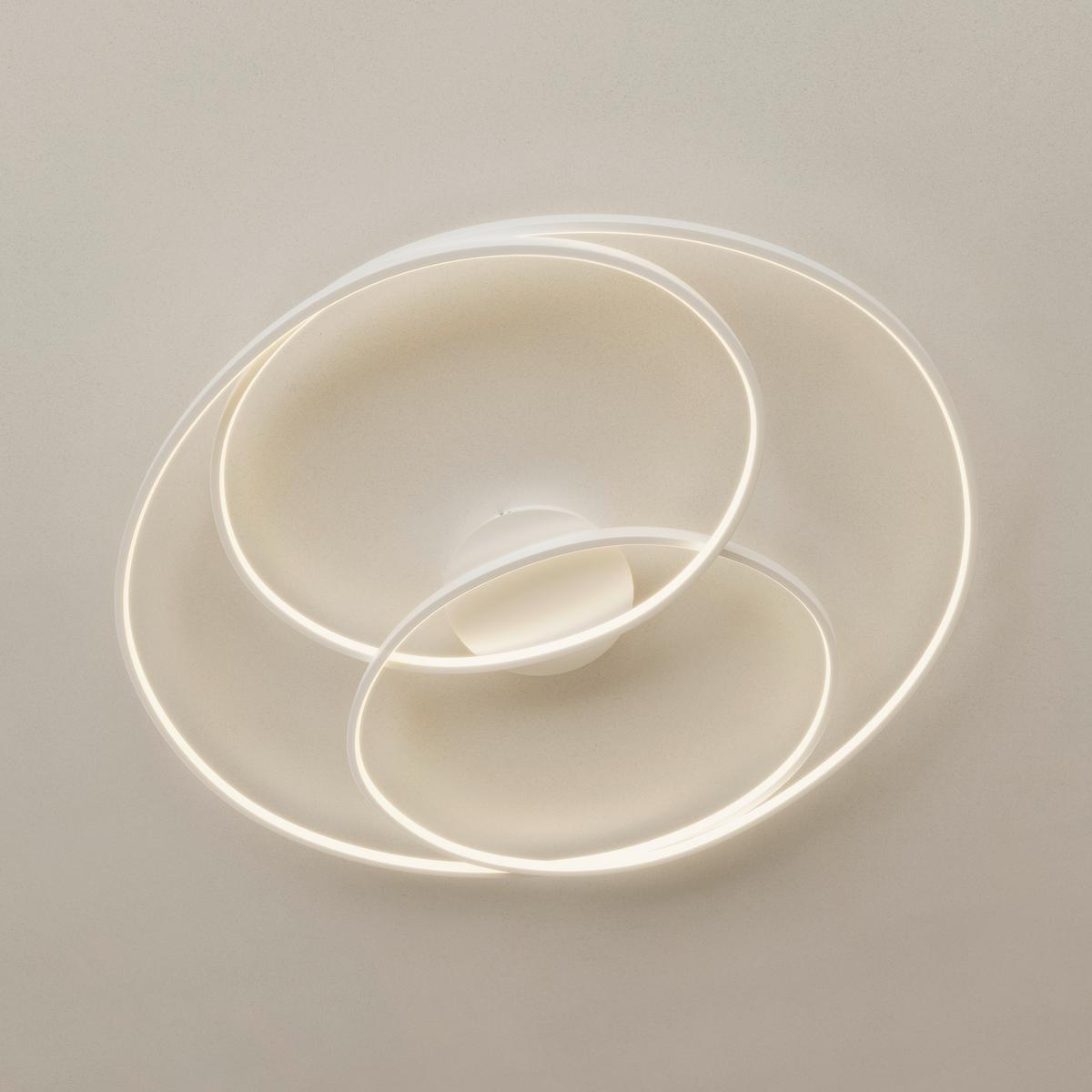 LED-DECKENLEUCHTE JESSE - Weiß, Kunststoff/Metall (80/65/14,5cm) - Luca Bessoni
