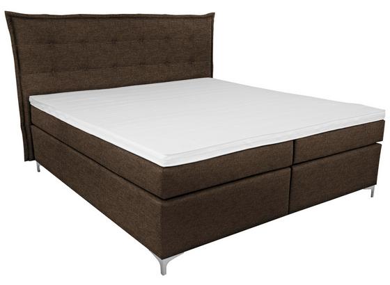 Boxspring Posteľ Fabio - hnedá, Moderný, textil (191/125/208cm) Boxspring Posteľ Fabio - hnedá, Moderný, textil (191/125/208cm)