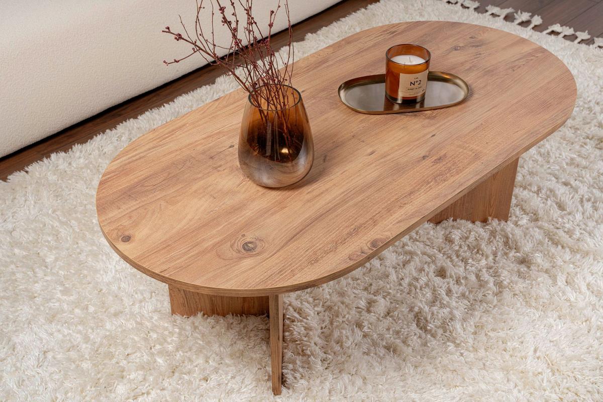 Couchtisch Sable Pinienfarben B: 119cm - Pinienfarben, Design, Holzwerkstoff (119/40/60cm) - MID.YOU