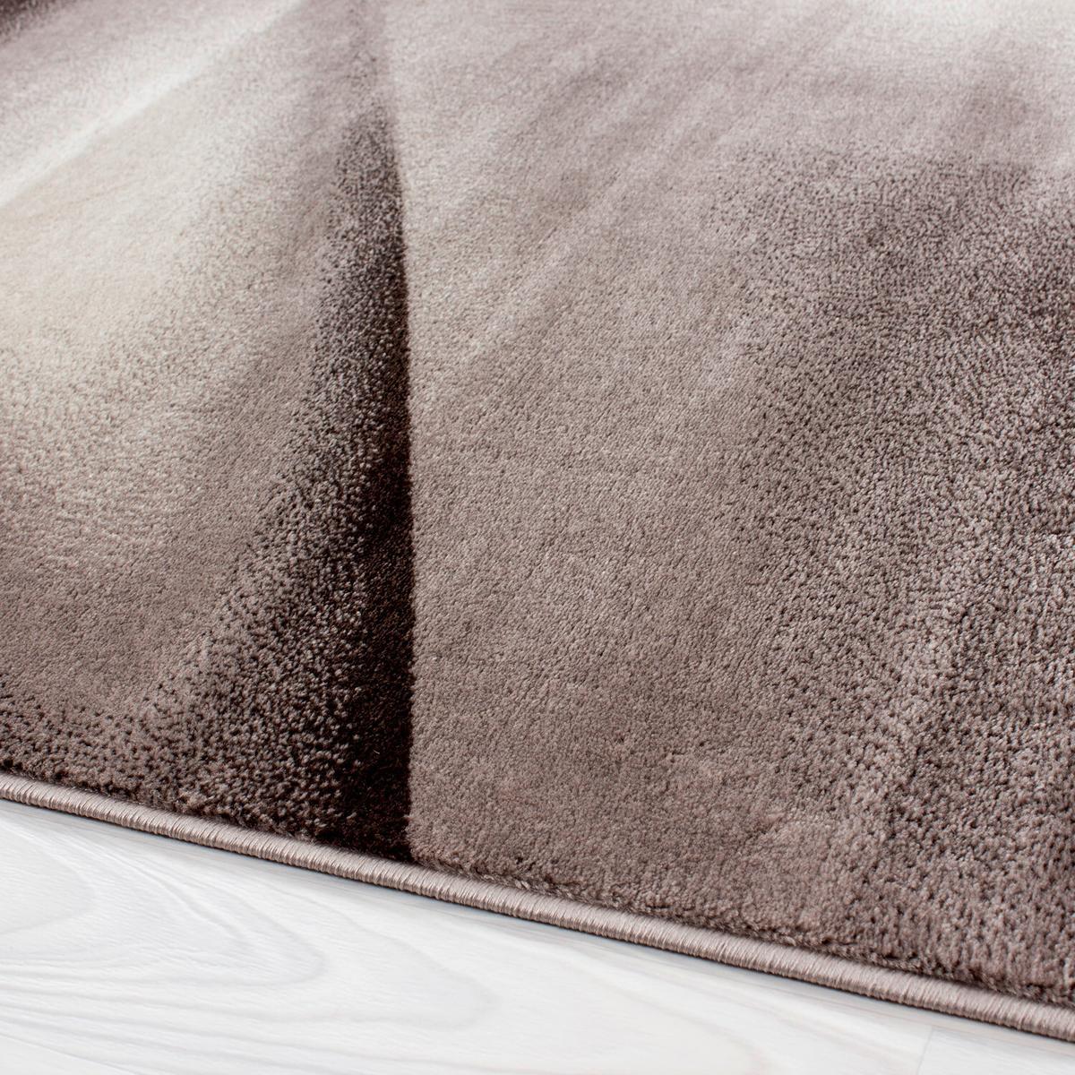 Flachwebteppich Miami - Braun, Design, Textil (140/200cm) - Novel