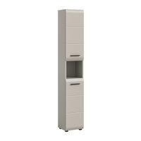 HOCHSCHRANK Ice Kaschmir B: 30cm - Kaschmir/Schwarz, Trend, Holzwerkstoff (30/185/30cm) - MID.YOU