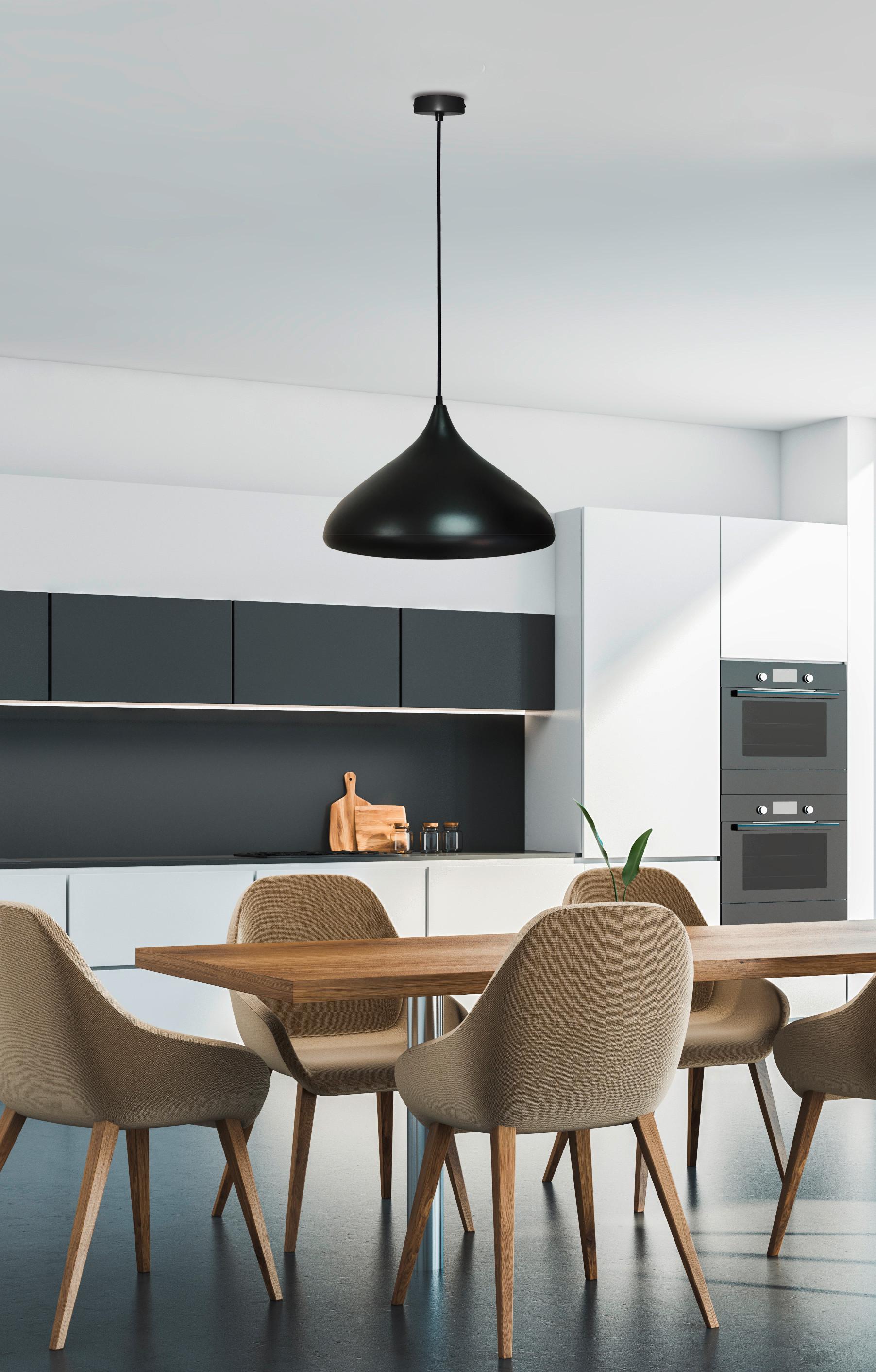 Hängeleuchte 50101267 - Schwarz, Basics, Metall (41/42/90cm)
