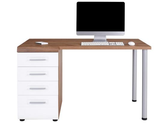 Schreibtisch mit Stauraum B 130cm H 72cm Avensis New - Eichefarben/Weiß, KONVENTIONELL, Holzwerkstoff (130/72/61,9cm) - Luca Bessoni Schreibtisch mit Stauraum B 130cm H 72cm Avensis New - Eichefarben/Weiß, KONVENTIONELL, Holzwerkstoff (130/72/61,9cm) - Luca Bessoni