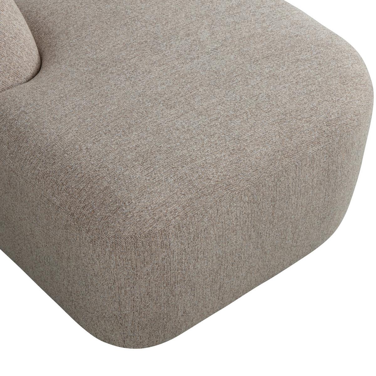 Ecksofa Sloping Naturfarben S: 225x274cm - Naturfarben, Design, Textil (225/274cm) - Livetastic