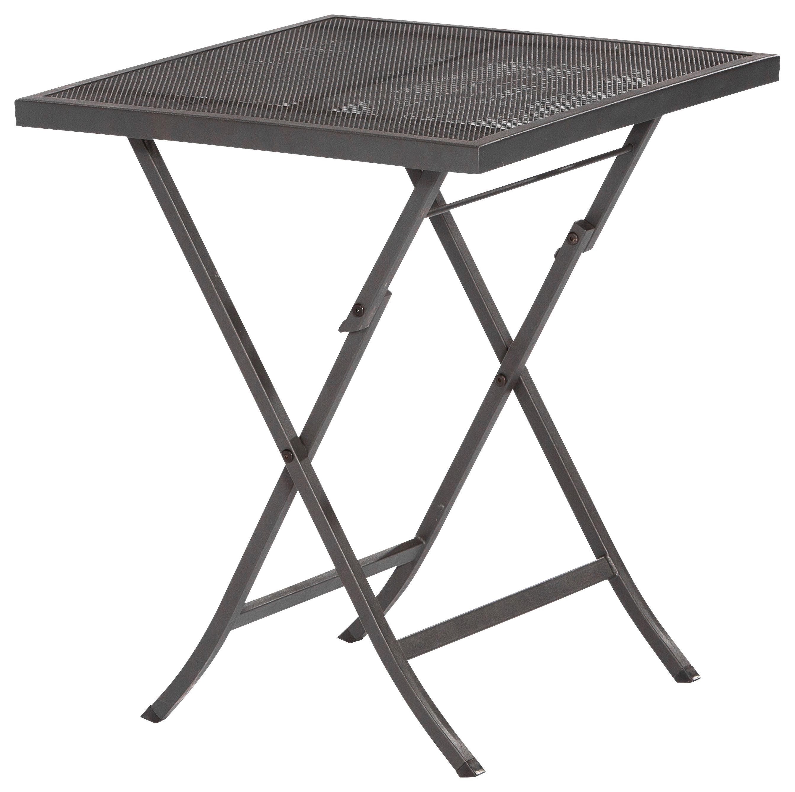 Gartentisch Klappbar Samos Metall L 60 Cm