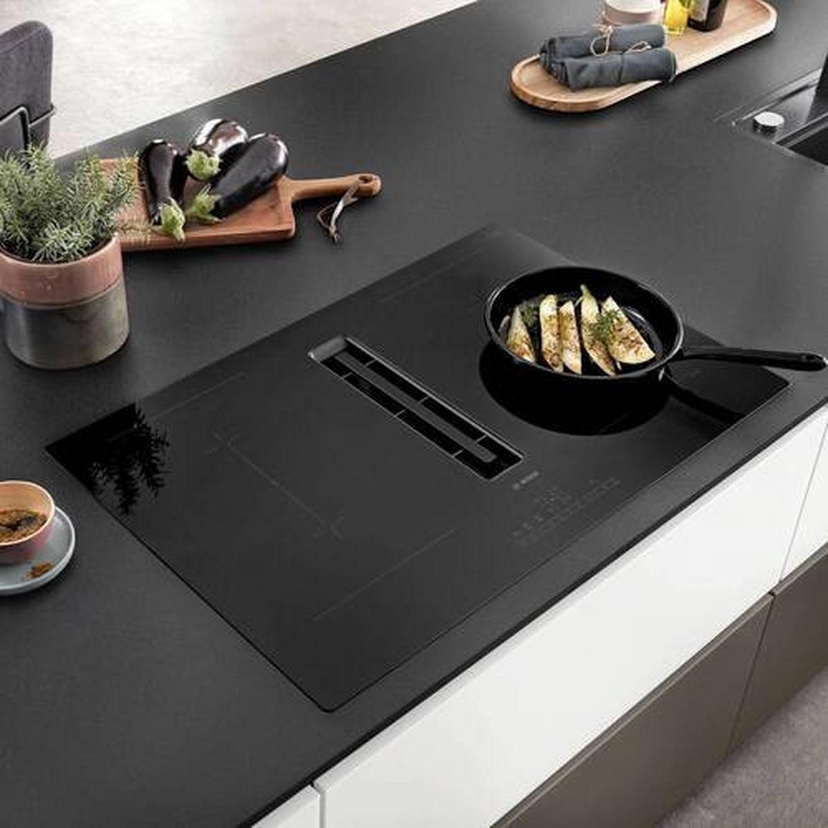 Einbauküche Atlantis Frei Planbar Modernes Design - Anthrazit/Titanfarben, MODERN, Holzwerkstoff - Vertico