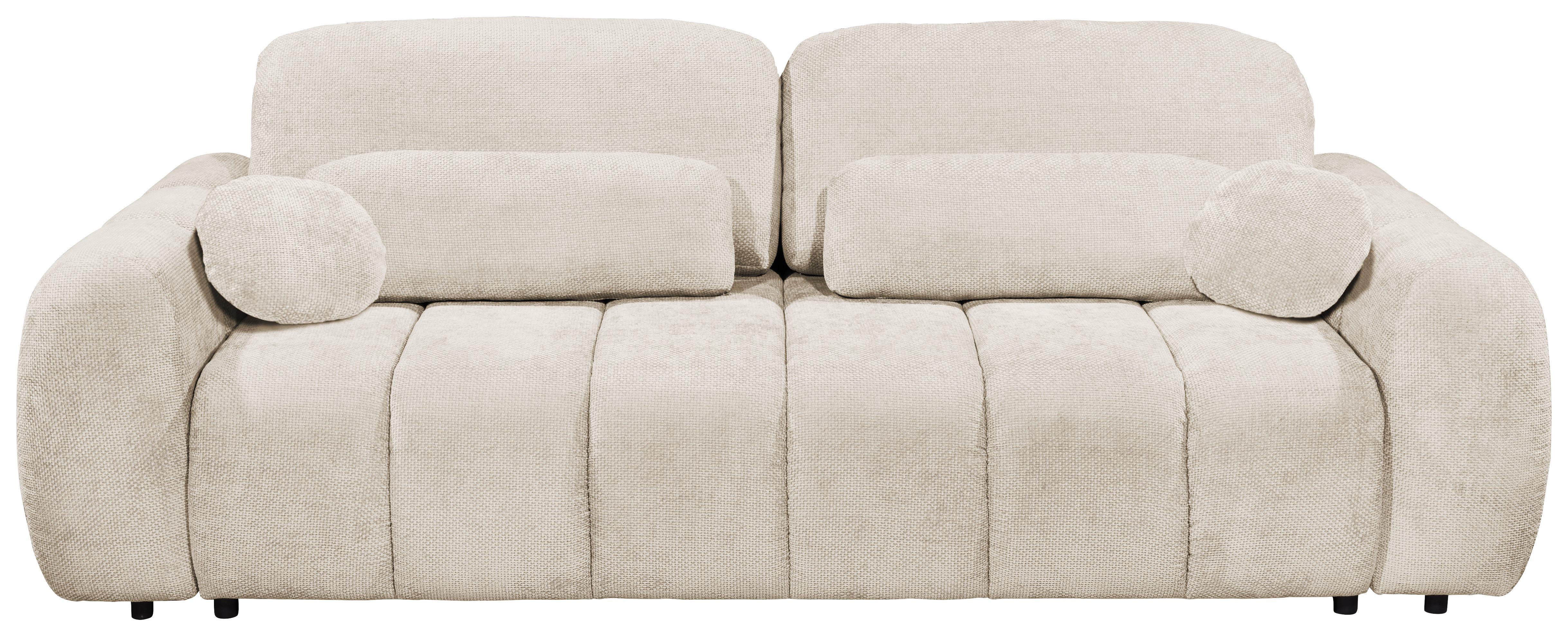 Schlafsofa Bubble Beige B: 256 Cm - Beige/Schwarz, Design, Textil (256/76/112cm) - MID.YOU