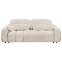 Schlafsofa Bubble Beige B: 256 Cm - Beige/Schwarz, Design, Textil (256/76/112cm) - MID.YOU