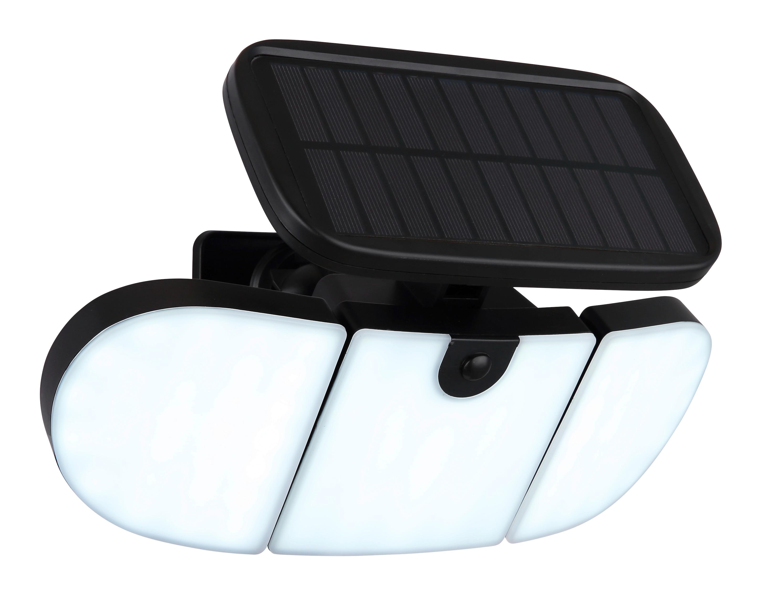 Solarleuchte 36498 - Opal/Schwarz, Basics, Kunststoff (27,9/14,8/15,3cm) - Globo