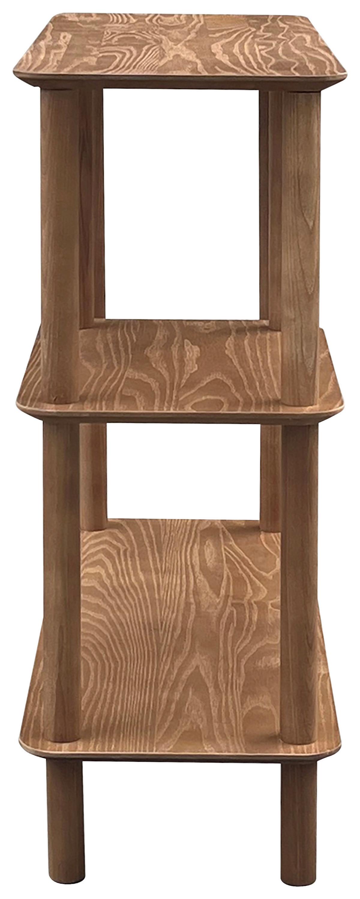 Regál MATS, prírodná farba - prírodná farba, Modern, drevo/kompozitné drevo (75/75/30cm) - Premium Living